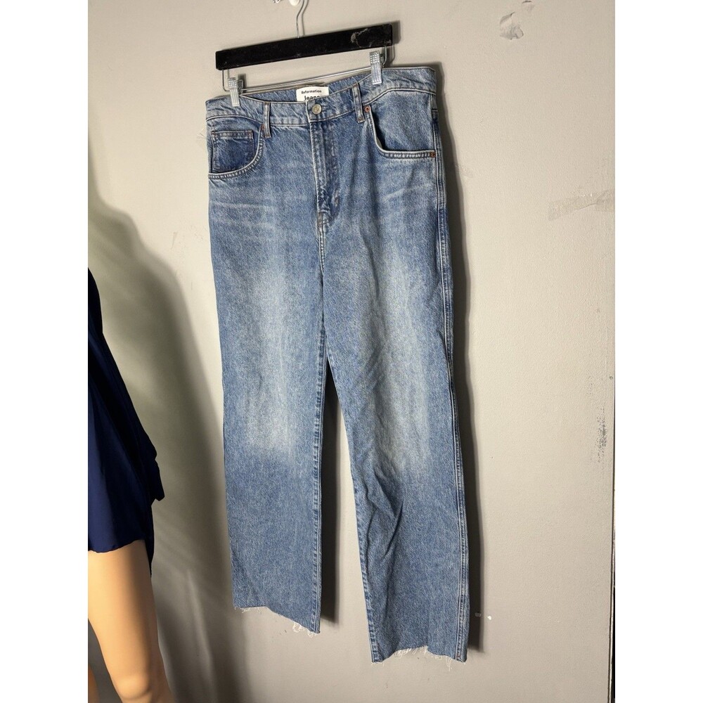 Reformation Val 90's Mid Rise Straight Leg Jeans Size 31